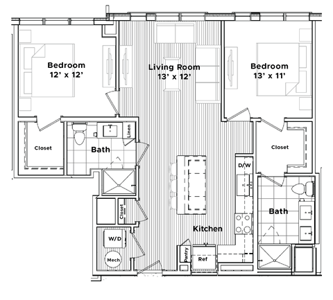 a floor plan of a house at Madison West Elm, Conshohocken, 19428